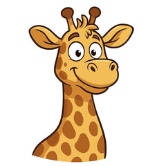 Funny giraffe vector illustration