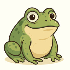 Funny toad vector illustration