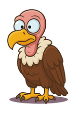 Funny vulture vector illustration