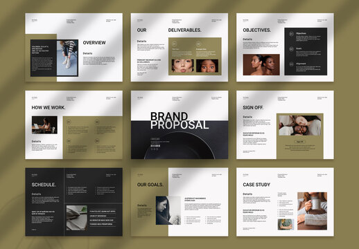 Brand Proposal Brochure Landscape Template