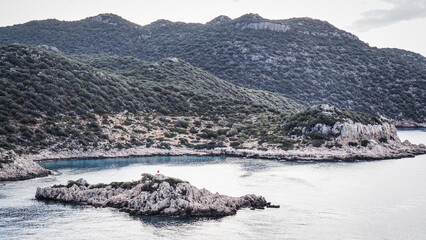 The view of the Turquoise Coast in Turkey