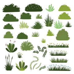 Bush Element Illustration Collection Set