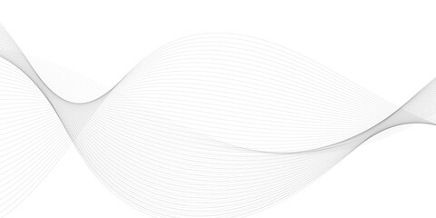 Abstract wavy grey stream element for design on transparent background isolated. frequency sound wave lines, technology, data science, business wave line background. Vector illustration.	