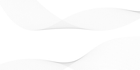 Abstract grey wavy lines background. Digital frequency track equalizer. Abstract frequency sound wave lines and technology curve lines background. Abstract background with business lines background.	