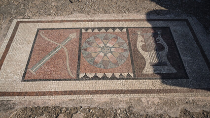 The view of Letoon Sanctuary Place in Turkey