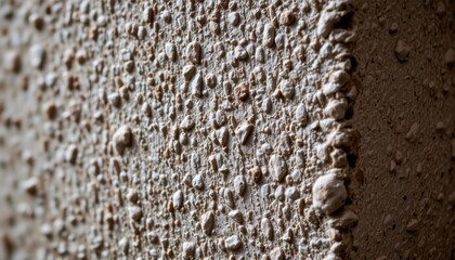 Close-Up of Rough Concrete Wall Texture Highlighting Natural Patterns and Details