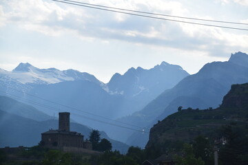 view of the mountains