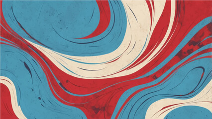 old blue and red paper background with marbled vintage texture in elegant website or textured paper design.