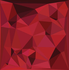Fototapeta premium Ruby Red Polygonal Background Abstract Geometric Crystal Pattern 
