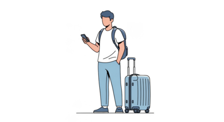 Digital traveler awaits journeys next step