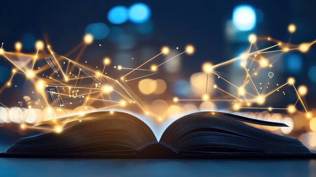 Open Book Illuminated by Networked Light