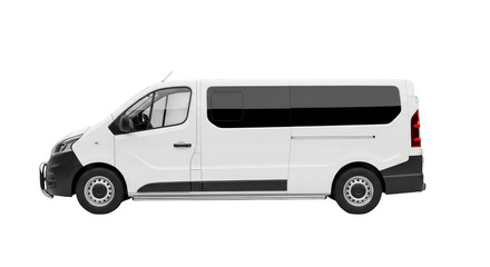 Pristine van parked amidst darkness