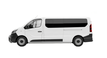 Pristine van parked amidst darkness