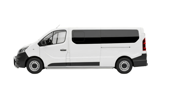 Pristine van parked amidst darkness