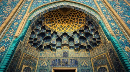 Ornate Islamic Architectural Entrance