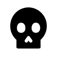 skull icon on white background.svg