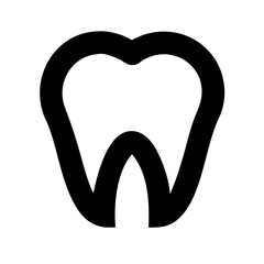 tooth icon on white background  .svg