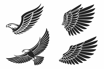 Fototapeta premium set of wings