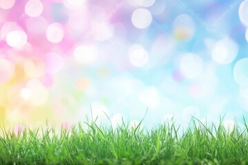 Fototapeta premium Summer background grass illustration nature.