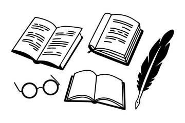 book icon set