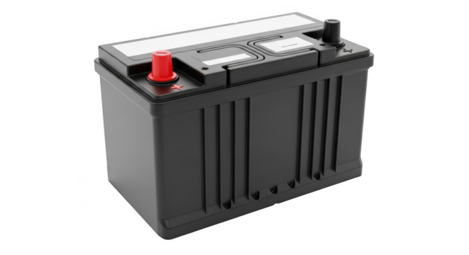 Sleek car battery poised for power