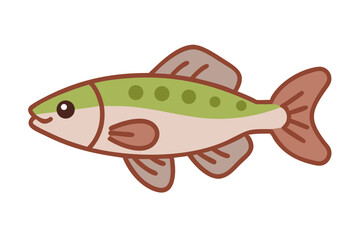 Colorful cartoon fish swimming happily in clear waters enjoying a sunny day filled with aquatic adventures and vibrant life