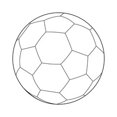 Fototapeta premium Soccer ball icon symbol simple design