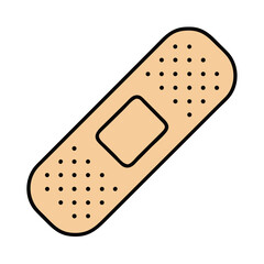 Bandage lying on a clean surface, ready to assist with minor injuries in a quick and effective way