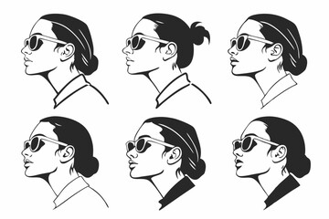 vector illustration of a woman