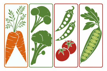 set of vegetables