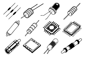 microphone icon set