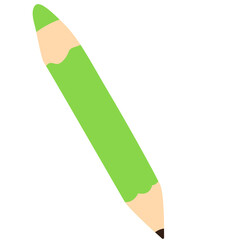 Green pencil with a minimalist design for creative writing and sketching, ideal for artistic inspiration.

