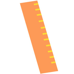 Yellow ruler with a modern design for precise measurements and creative projects.

