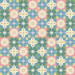 seamless pattern with flowers