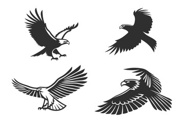 Obraz premium eagle vector set