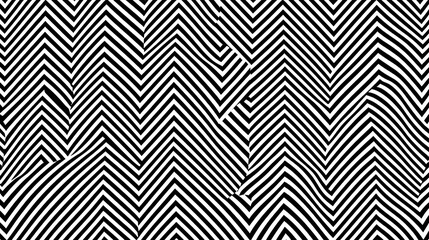 Abstract Black and White Zigzag Pattern Background Texture