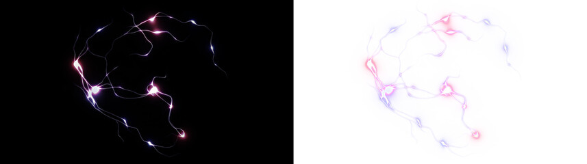 Lightning, energy, purple, vibrant, and discharge pulse through this intense PNG. A transparent PNG Overlay captures the electric strike and plasma burst in a bold abstract design.