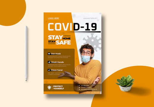 Coronavirus Flyer Layout