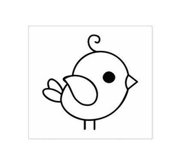 cute baby bird vector icon on white background