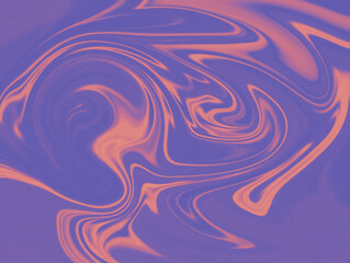 Psychedelic Purple and Orange Swirl