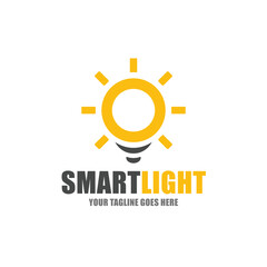 Smart light logo design vector. Smart light logo vector illustration