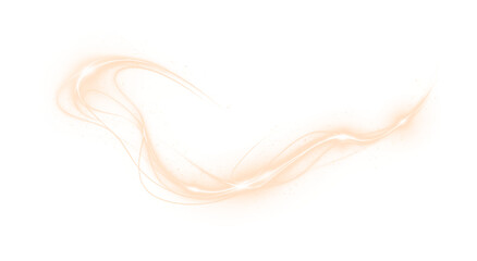 Orange, light, gold, wave, and illustration blend in a smooth PNG. This silky light texture forms a transparent PNG Overlay, ideal for summer banners, landing pages, or elegant abstract design.