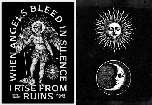 Dark Art Occult Poster Template