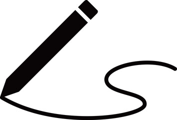 ペンのアイコン　モノトーン