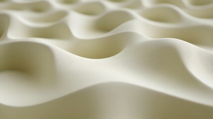 Obraz premium Abstract Creamy White Wave Pattern Background Texture