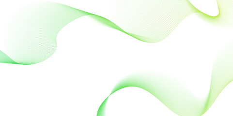 green wave curve lines banner background design. Digital frequency track equalizer. Stylized line art background. modern soft luxury texture with smooth and clean vector subtle background illustration