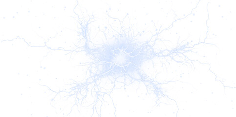 Light, thunderstorm, transparent, background, blue accessory energetic PNG. A burst of electric flames forms a transparent PNG Overlay, perfect for power, storm, or lightning-theme