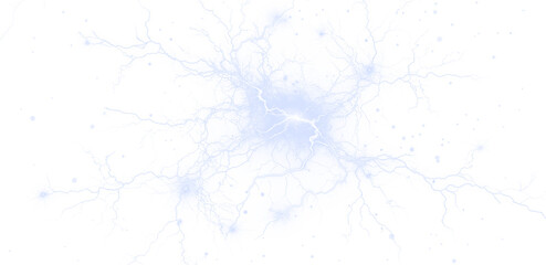 Light, thunderstorm, transparent, background, blue accessory energetic PNG. A burst of electric flames forms a transparent PNG Overlay, perfect for power, storm, or lightning-theme