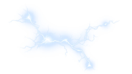 Energy, dramatic, thunder, overlay, lightning, storm effect in PNG format. Electric PNG flash with thunder and lightning on transparent background. Perfect for Overlay in nature scenes.
