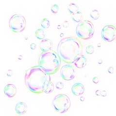 Bubble, crystal, set, refraction, and holographic colours form a soft glowing PNG. This airy, transparent PNG Overlay adds dreamy iridescence and floating beauty to artistic or science-inspired